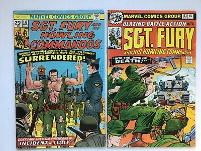 Buy SGT. FURY And His Howling Commandos 132 &133: Very Good Condition: 1973 • 30.08£
