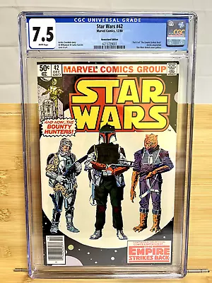 Buy Star Wars #42 (1980) CGC 7.5 - 1st Appearance Boba Fett - Newsstand • 153.35£
