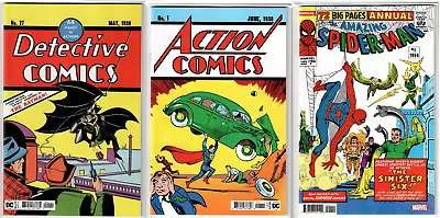 Buy Detective Comics #27 Action Comics #1 & ASM Annual #1 Facsimile SET Lot 2022 • 25.58£