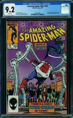 Buy AMAZING SPIDER-MAN  #263 CGC  NM9.2  High Grade!  White Pages   3919209012 • 50.84£