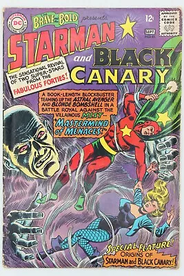 Buy The Brave And The Bold #61 Origin Starman Black Canary September 1965 • 63.16£