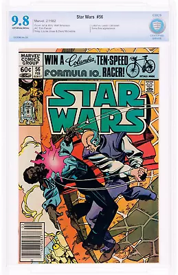 Buy Star Wars #56 NEWSSTAND CBCS 9.8 1982 OW White Darth Vader Obi-Wan 1st Shira CGC • 149.71£