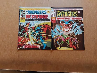 Buy The Avengers Vintage 1974 Marvel Comics Numbers 63 And 65 Job Lot Bundle • 2.25£