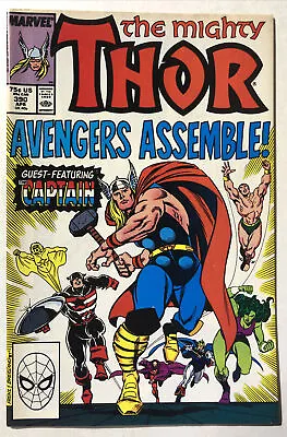 Buy Thor #390 - 1st Time Captain America Wields Mjolnir - Marvel - VF • 7.88£