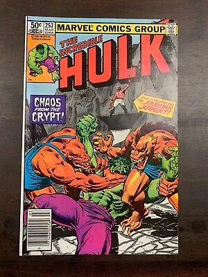 Buy THE INCREDIBLE HULK  #257  (1981) Marvel Comics FN • 6.30£