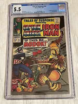 Buy Tales Of Suspense #94 CGC 5.5 OW To WP, 1st Appearance Of MODOK! • 113.84£