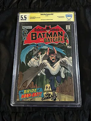 Buy 1971 Detective Comics #407 CBCS (🚫 CGC) 5.5 Neal Adams & Dick Giordano SIGNED • 317.74£