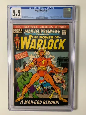 Buy Marvel Premiere 1972 #1 CGC 5.5! 1st Appearance Of Adam Warlock! • 118.49£
