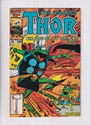 Buy Thor (1962) # 366 (4.0-VG) (645656) 1st Throg, Price Tag On Cover, Back Cover... • 10.80£
