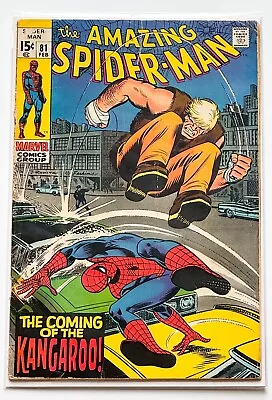 Buy Amazing Spider-man #81 Key Issue First Appearance Kangaroo Marvel 1970 • 43.43£