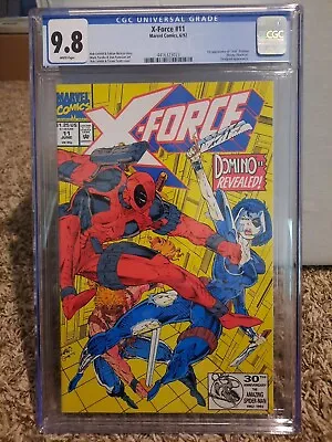 Buy X-Force 11 Cgc 9.8 Marvel 1992 1st Appearance Of Domino Great Deadpool Cover WP • 71.69£