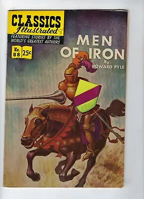 Buy Classics Illustrated # 88 (men Of Iron - Hrn 166 - 1968) Vf • 6.95£