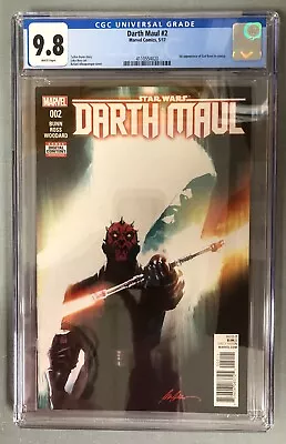 Buy Darth Maul # 2 CGC 9.8 White Marvel 2017 1st Appearance Of Cad Bane 4110554020 • 85.36£