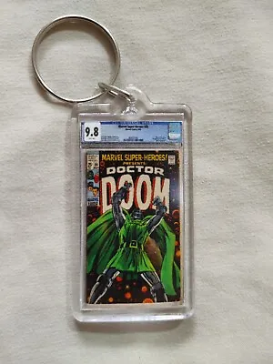 Buy Marvel Super Heroes 20 CGC 9.8 Mini Slab Keychain Dr Doom • 3.94£