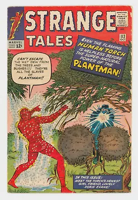 Buy Strange Tales #113 FN+ 6.5 First Plantman - Original Owner • 105£