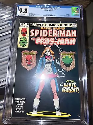 Buy Marvel Team Up # 131 CGC 9.8 White Pages, 1st Appearance White Rabbit, Marvel! • 359.74£