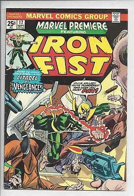 Buy Marvel Premiere #17 F (6.0) 1974 - 3rd Iron Fist - Gil Kane Cover • 15.89£