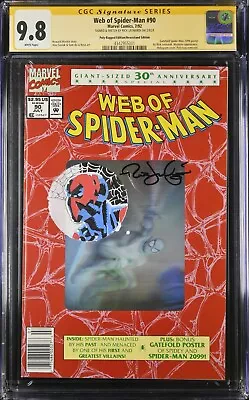 Buy Web Of Spider-man 90 Cgc 9.8 Ss Newsstand Color Sketch 1st 2099 App. Amazing 365 • 716.51£