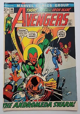 Buy The Avengers #96 VF Kree-Skrull War App Ronan 1972 Neal Adams Vintage High Grade • 39.64£