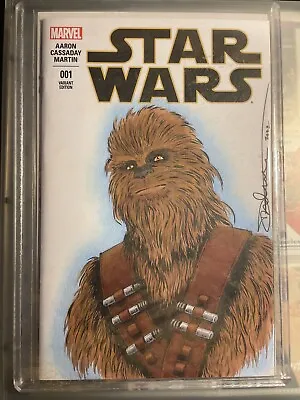 Buy Star Wars #1 Blank  With Original Sketch Art By Dan Wourms 1/1 Chewbacca Chewy • 159.10£