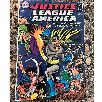 Buy Justice League Of America #55. Intro Adult Robin Earth 2! 1967. Ungraded. • 27.81£