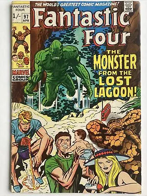 Buy The Fantastic Four Issue #97 Apr 1970 Monster From The Lost Lagoon Pence Variant • 24.99£