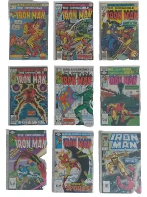 Buy  Iron Man Marvel Comics Job Lot #72,97,102,122,136,155,156,157,218 -1974_1987 • 40£