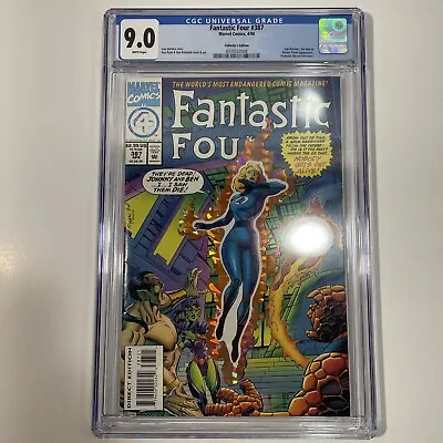 Buy Fantastic Four #387 CGC 9.0 Marvel Comics 4/94 Die-Cut Foil Cover, Tom DeFlaco • 36.18£