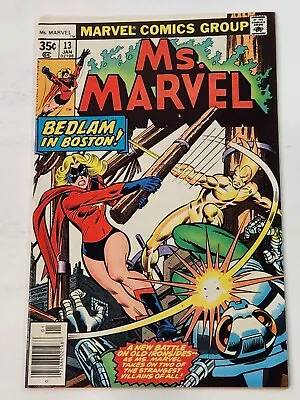 Buy Ms. Marvel 13 NEWSSTAND 1st App Danvers Family 1st Sapper Bronze Age 1978 • 12.85£