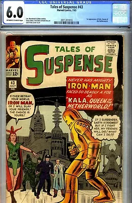 Buy Tales Of Suspense #43-cgc 6.0-fine Kirby Cvr-ditko Art- Early Ironman 1963 • 1,174.03£
