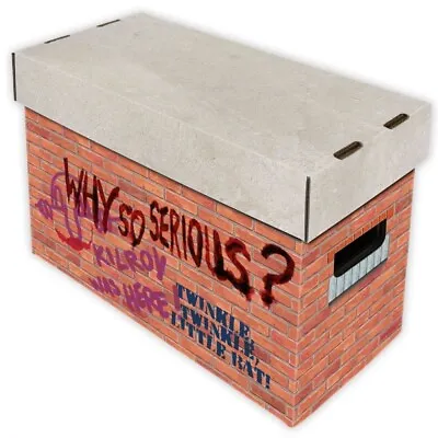 Buy BCW Short Cardboard Comic Book Storage Box With Brick Graffiti Art Design • 33.69£