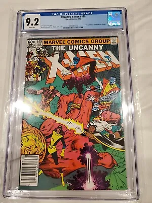 Buy Uncanny X-Men #160 CGC 9.2 1982 3933703011 1st App Of Adult Illyana (Magik) • 39.97£