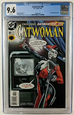 Buy Catwoman #89 CGC 9.6 Comic DC 1st Print First Gotham City Sirens Harley Quinn • 197.64£