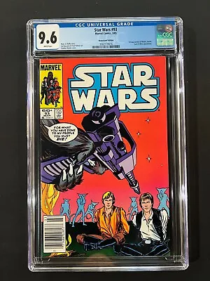 Buy Star Wars #93 CGC 9.6 (1985) - Newsstand Edition - 1st App Of Minka, Durne, Sami • 79.94£