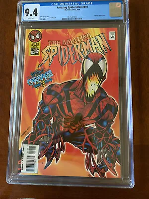 Buy Amazing Spiderman #410 - Sweet Carnage Cover - CGC 9.4 - Mark Bagley Cover Art • 94.20£