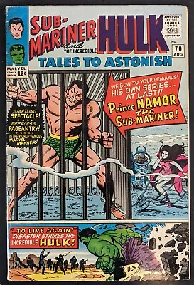 Buy Tales To Astonish 70, 1st Solo Subby, Silver Age Key, Lee, Kirby, Marvel,MCU • 63.32£
