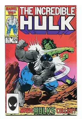 Buy Incredible Hulk #326 - Gray Hulk Battles Green Hulk Issue - Unread Copy - 1986 • 15.89£