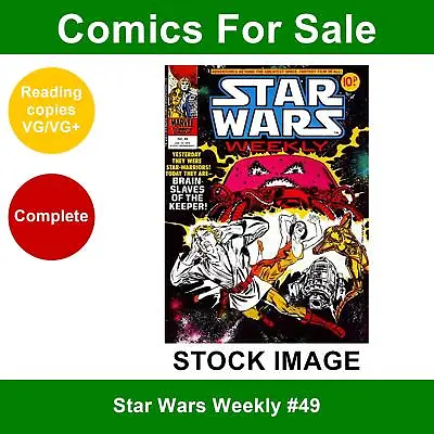 Buy Star Wars Weekly #49 Comic - VG/VG+ 10 January 1979 - Marvel UK • 3.49£