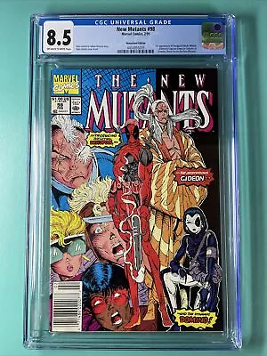 Buy New Mutants #98 (Marvel 1991) NEWSSTAND Variant CGC 8.5 Key 1st Deadpool • 419.75£