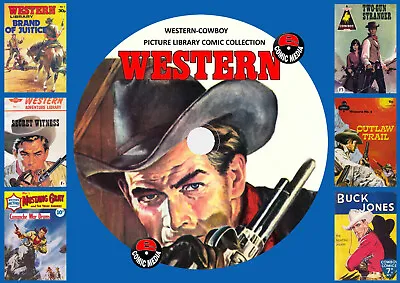 Buy Western-Cowboy Picture Library UK Comics On PC DVD Rom (CBR Format) • 4.99£