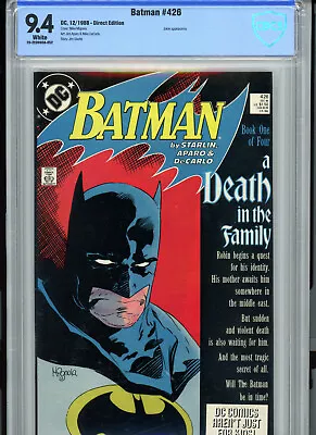 Buy Batman #426 (1988) DC CBCS 9.4 White • 66.38£
