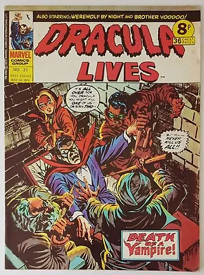Buy Dracula Lives #31, Marvel Uk Comic 1975, Werewolf By Night & Brother Voodoo App • 4.50£