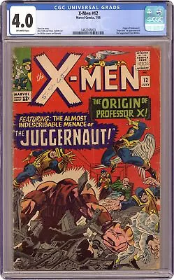 Buy Uncanny X-Men #12 CGC 4.0 1965 1482308003 1st App. Juggernaut • 506.75£