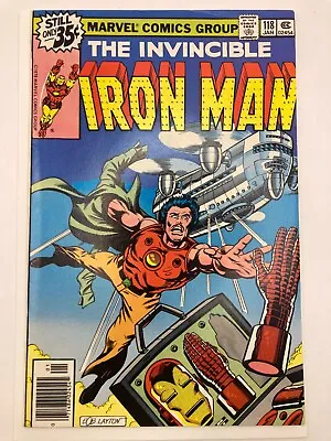 Buy Invincible Iron Man #118 Newsstand - 1st Appearance Of James Rhodes 1979 • 27.66£