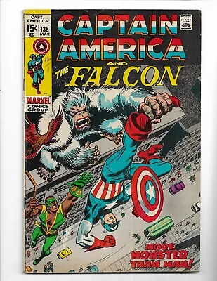 Buy Captain America 135 - Vg/f 5.0 - Falcon - Sharon Carter - Nick Fury (1971) • 18.18£