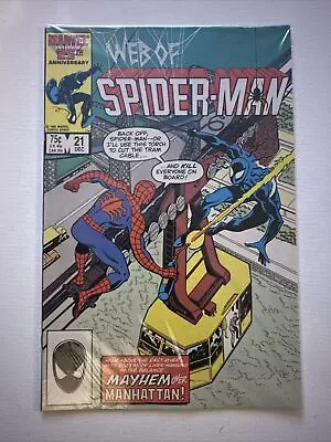 Buy Web Of Spider-Man #21, 1986, Marvel Comics. MINT BAGGED FROM NEW • 1.75£