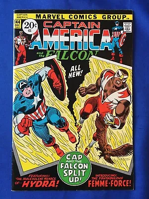Buy Captain America #144 VFN- (7.5) MARVEL ( Vol 1 1971) 1st App Femme Force (C) • 29£