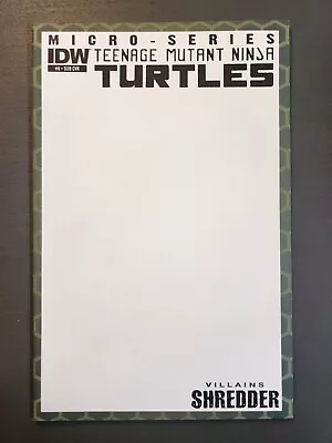Buy Teenage Mutant Ninja Turtles #8 Micro-series Blank Sketch Cover Tmnt • 16.06£