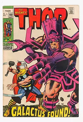Buy Thor #168 VG/FN 5.0 Versus Galactus And Thermal Man • 59£