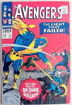 Buy Avengers #35 - VG/FN (5.0) - Marvel 1966 - 12 Cents Copy - 2nd Living Laser  • 18.99£